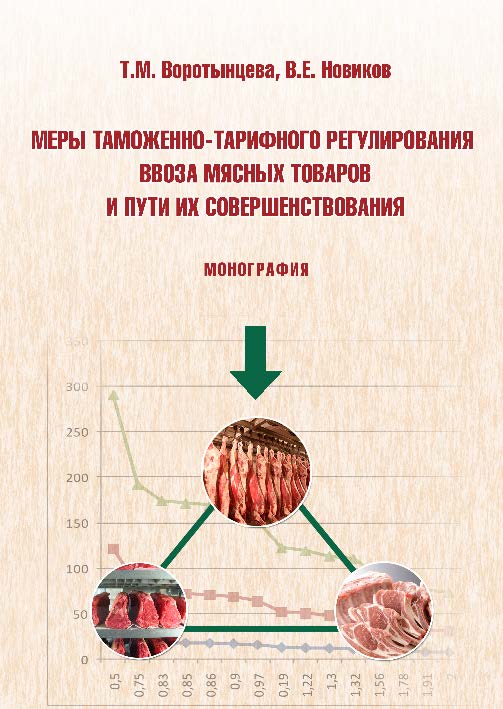 Меры таможенно-тарифного регулирования ввоза мясных товаров и пути их совершенствования ISBN 978-5-9590-0334-0